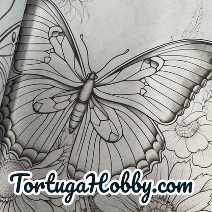 Wonderful World of Butterflies Adult Coloring Book