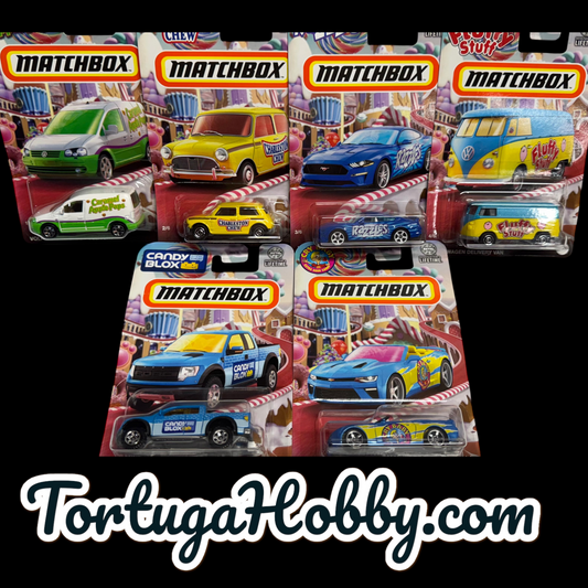 2024 Matchbox Candy Series -  Ford Raptor - Austin Mini And More ( SET OF 6 )