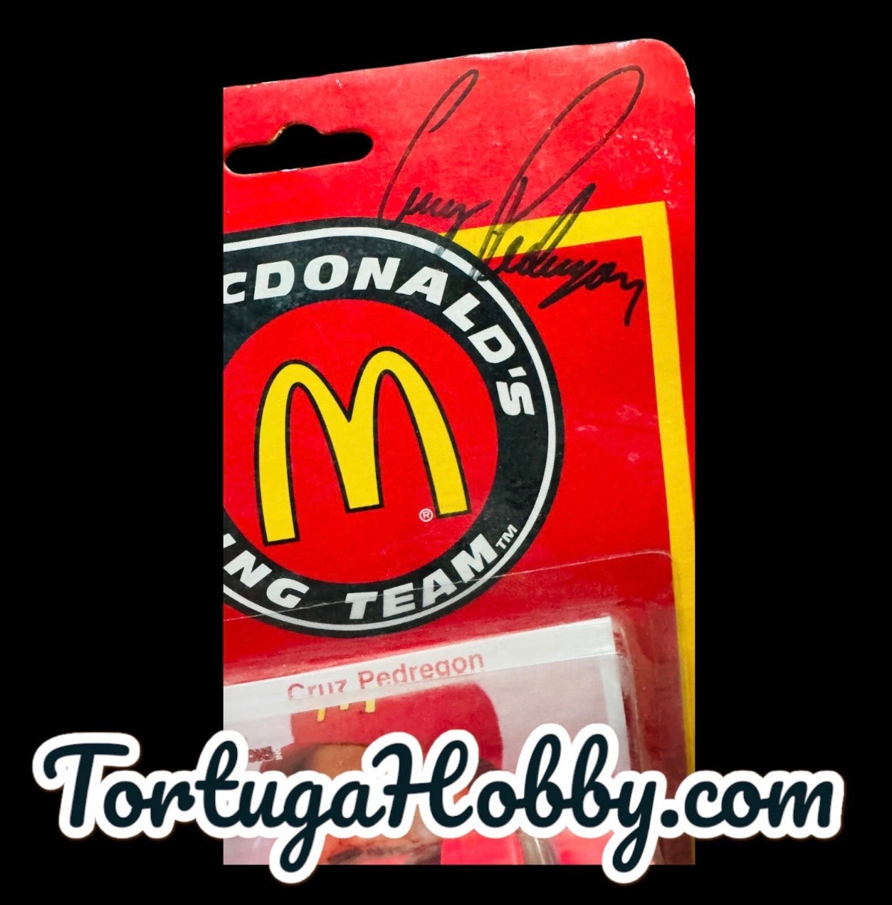 Autographed McDonald’s Racing Team Top Fuel Car Diecast. Cruz Pedregon
