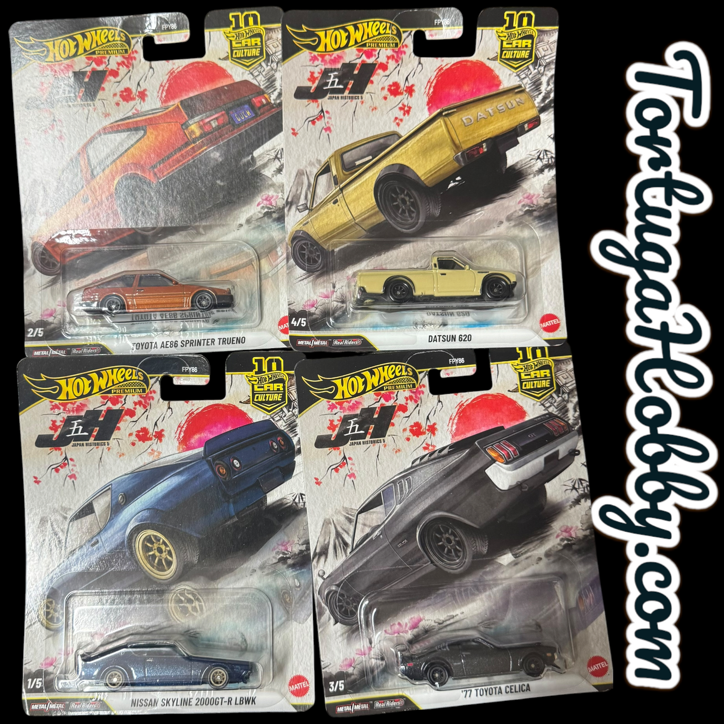2025 - Hot Wheels - Car Culture -  Japan Historics Set Of 5