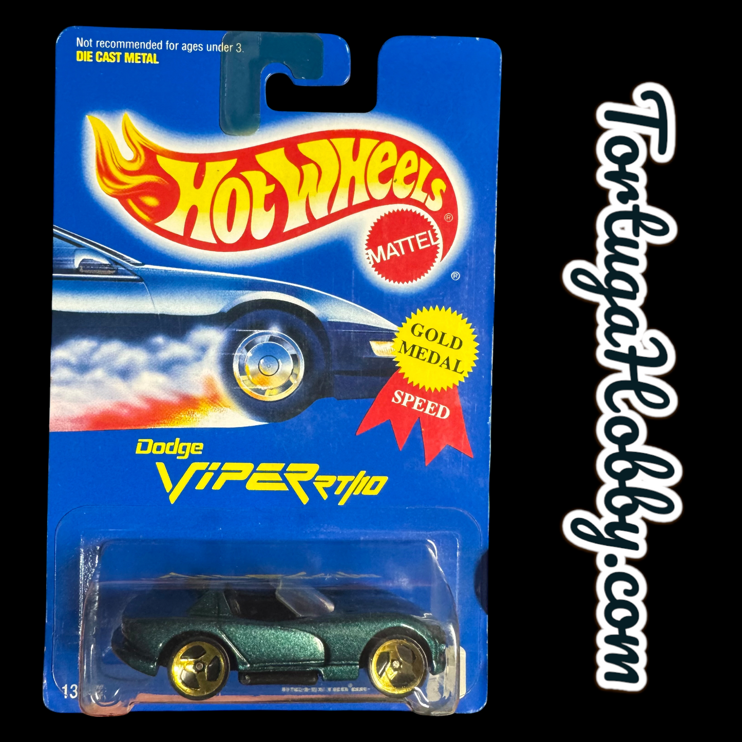 1991 - Hot Wheels - Mainline - Green Dodge Viper RT/10