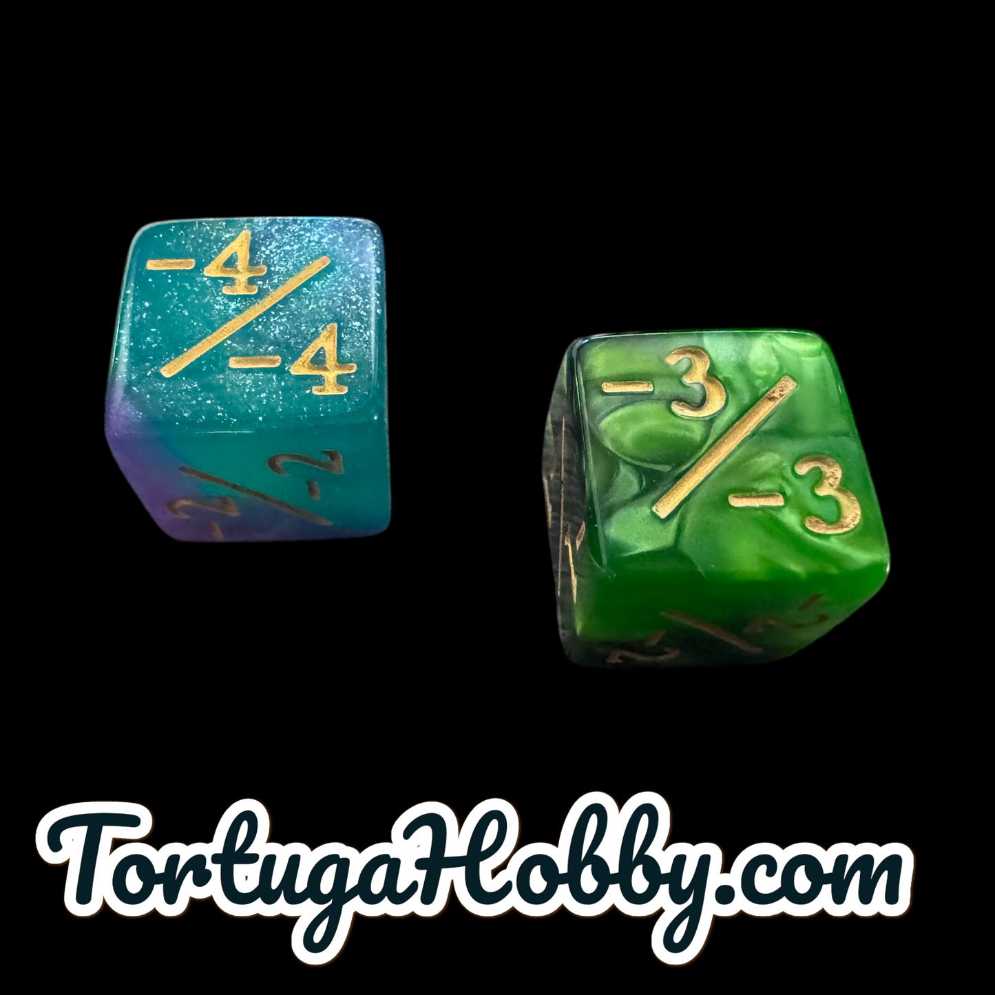 Gaming Dice & Skull Counters for CCG, TCG, Role-Playing and more - All in Metal Tin