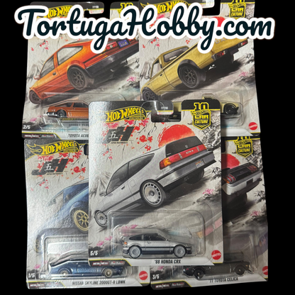 2025 - Hot Wheels - Car Culture -  Japan Historics Set Of 5