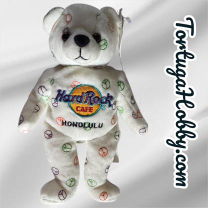 2004 - Hard Rock Café Honolulu Peace Sign Beard - Herrington Teddy Bears