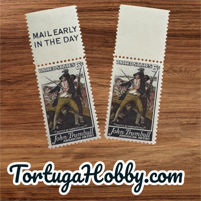 1968 - John Trumbull - Battle Of Bunker Hill - 6 Cent Stamp Includes 4 Stamps