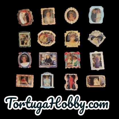 1980 - Beautiful Princess Diana 32 Pin Collection with Wooden Case
