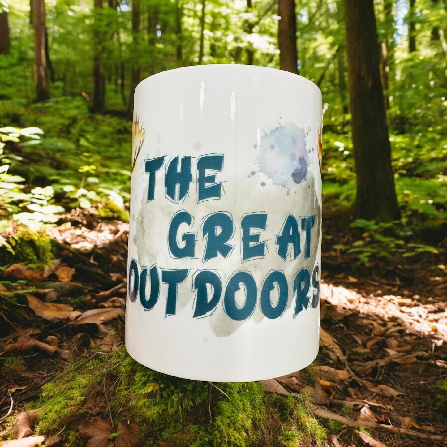 Great Outdoors Coffee Mug and Sticker Gift Set