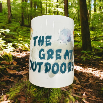 Great Outdoors Coffee Mug and Sticker Gift Set