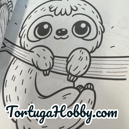 The Book Of Sloth - Adult Coloring Book -  Coloring Book. 100+ Pages.