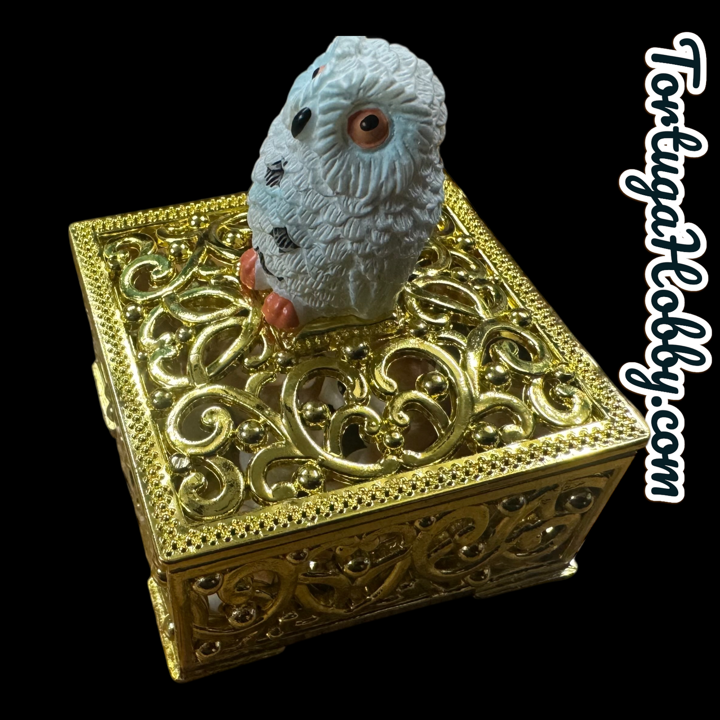 10pc Owl Counters in Golden Box Perfect for Unique Game Night - CCG - Role Play