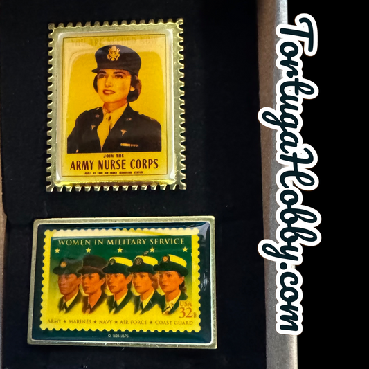 1987 - Strong Woman In The World*  U.S. Postage Stamp Pin 2 Pin Set