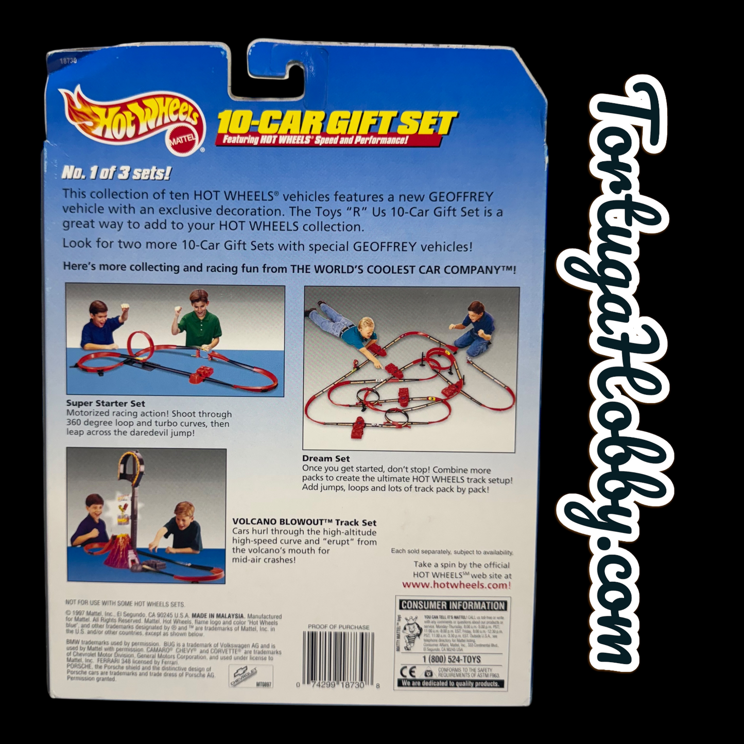 1997 - Hot Wheels Toys 'R Us 10-Car Gift Set - Special Edition #1 Of 3 Sets
