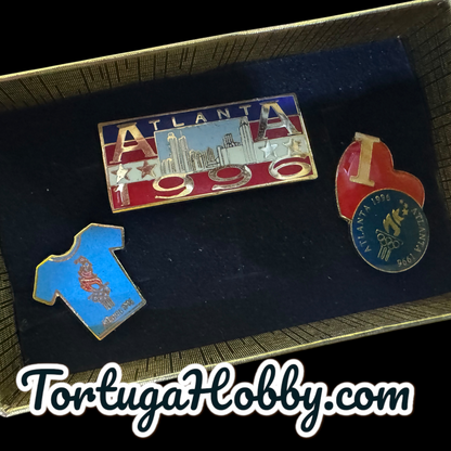 1996 Atlanta Centennial Official Olympic Pins - 3 Pins Included