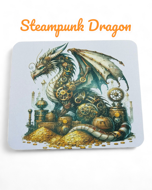 Mouse Pads - Steampunk Dragon - Artisan Mouse Pads