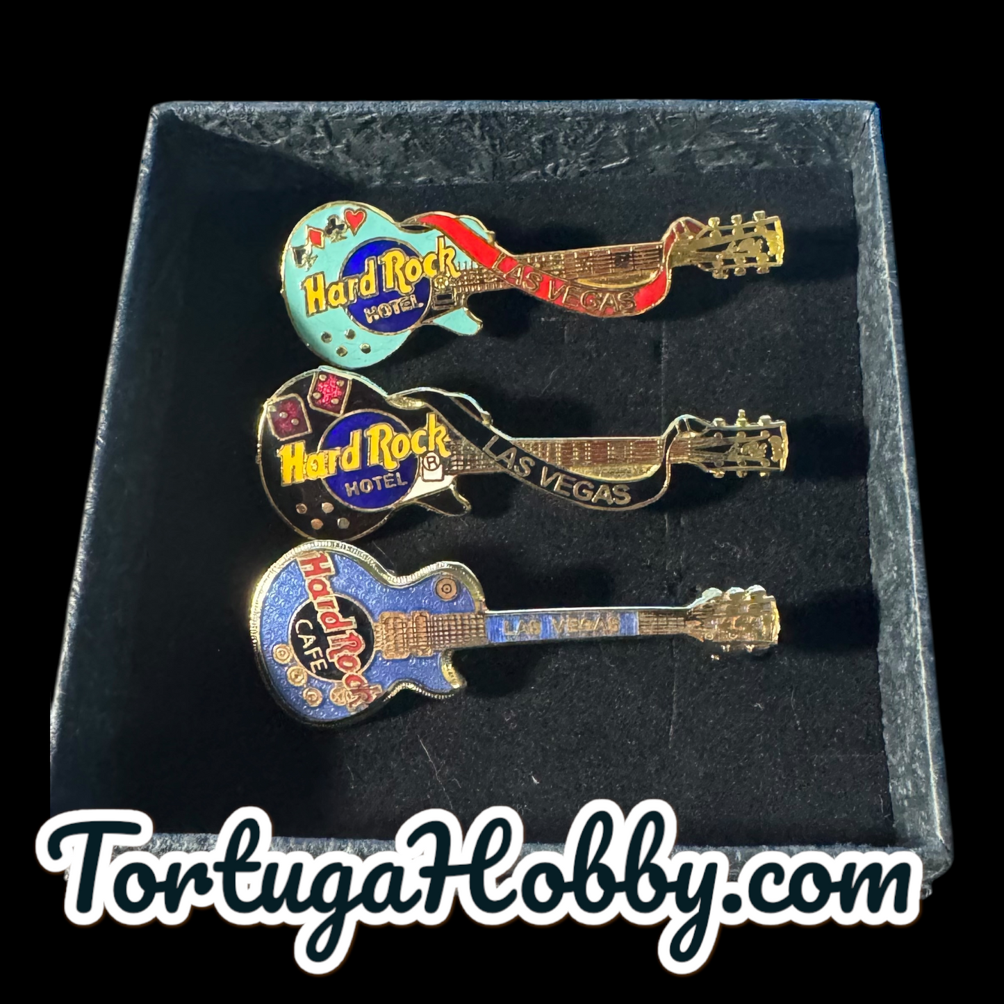 1995 - Hard Rock Cafe - 4 Pin Set - Classic Guitars - Las Vegas