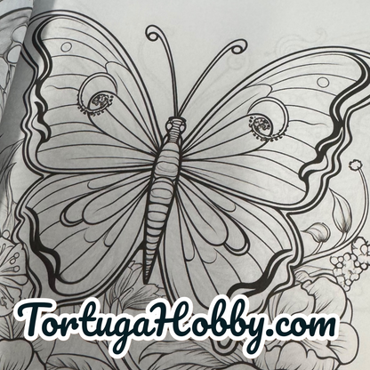 Wonderful World of Butterflies Adult Coloring Book