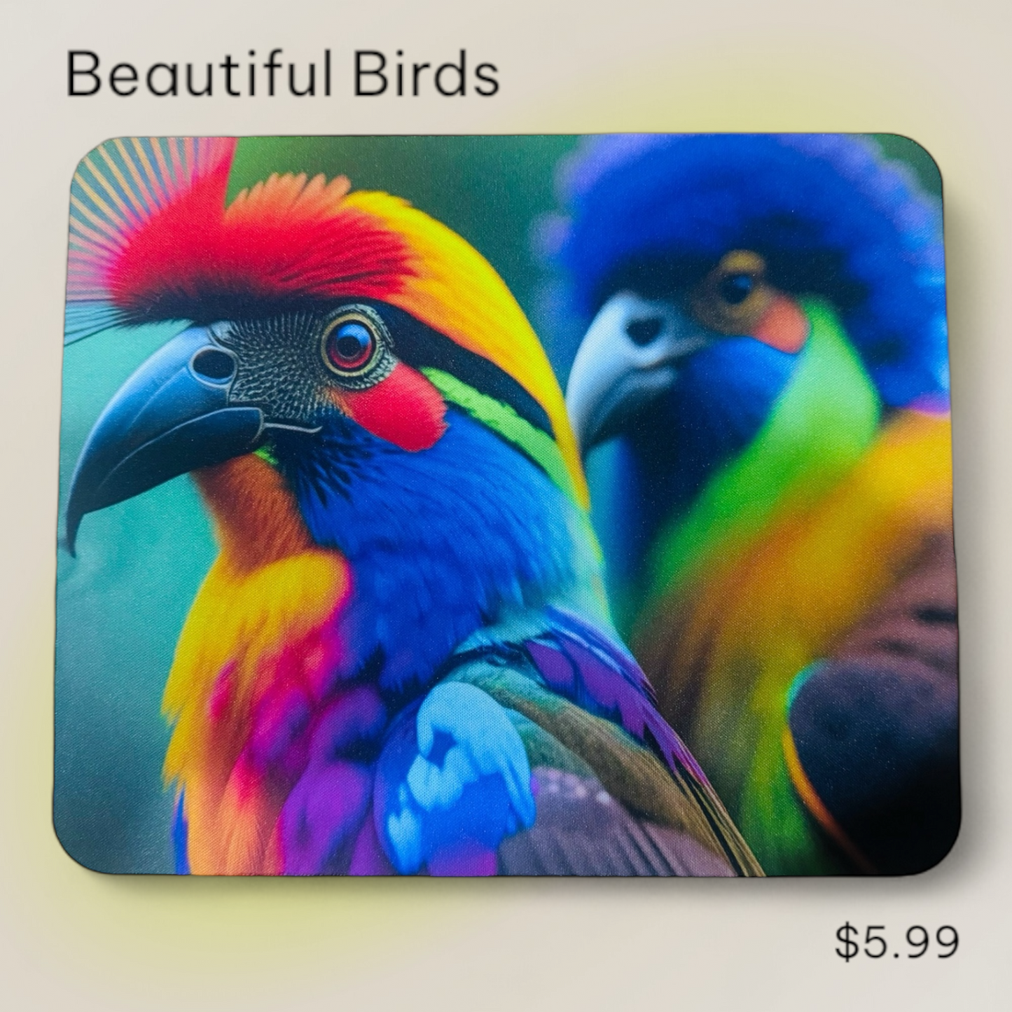 Mouse Pads - Pretty Birds - Artisan Mouse Pads