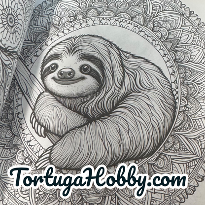The Book Of Sloth - Adult Coloring Book -  Coloring Book. 100+ Pages.