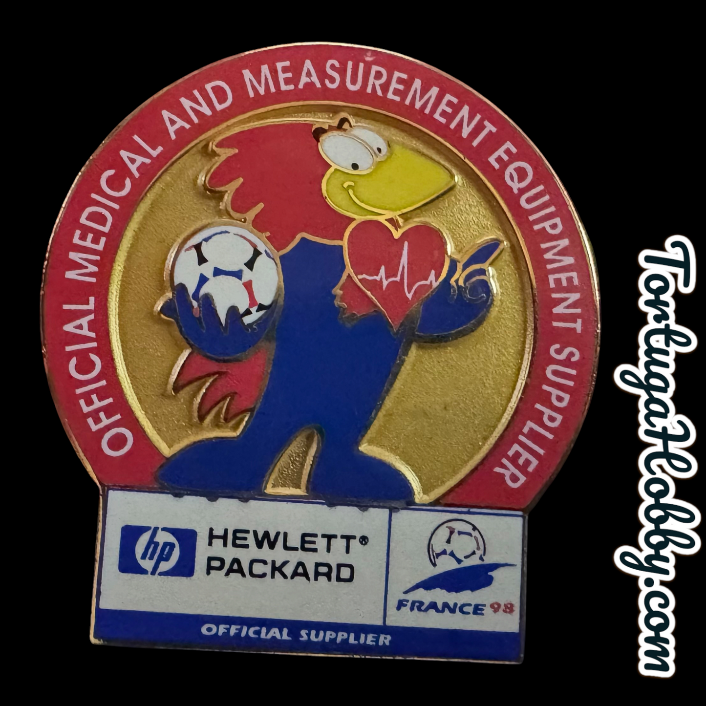 1998 FIFA World Cup - France - Hewlett Packard Sponsor Pin Set W Footix