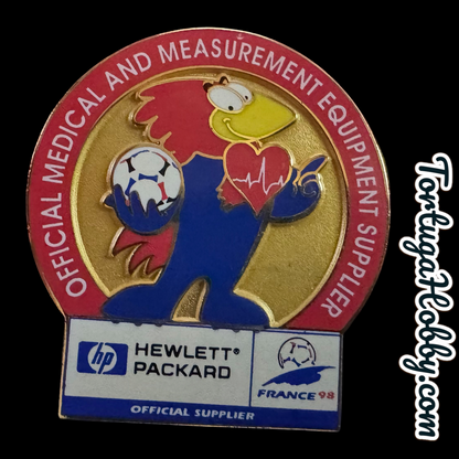 1998 FIFA World Cup - France - Hewlett Packard Sponsor Pin Set W Footix
