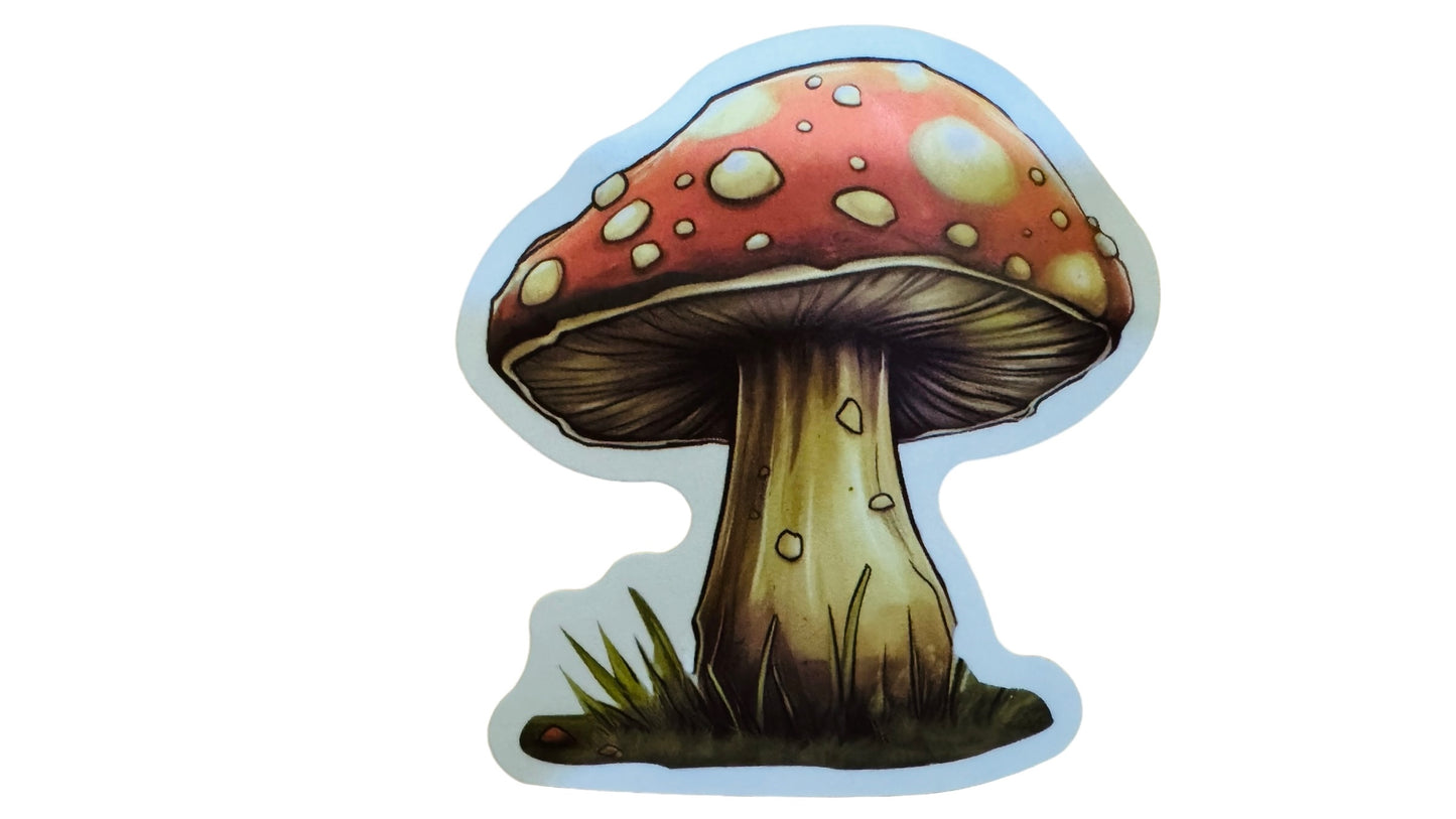 Keyring - Mushroom Sticker & Keyring Gift Pack