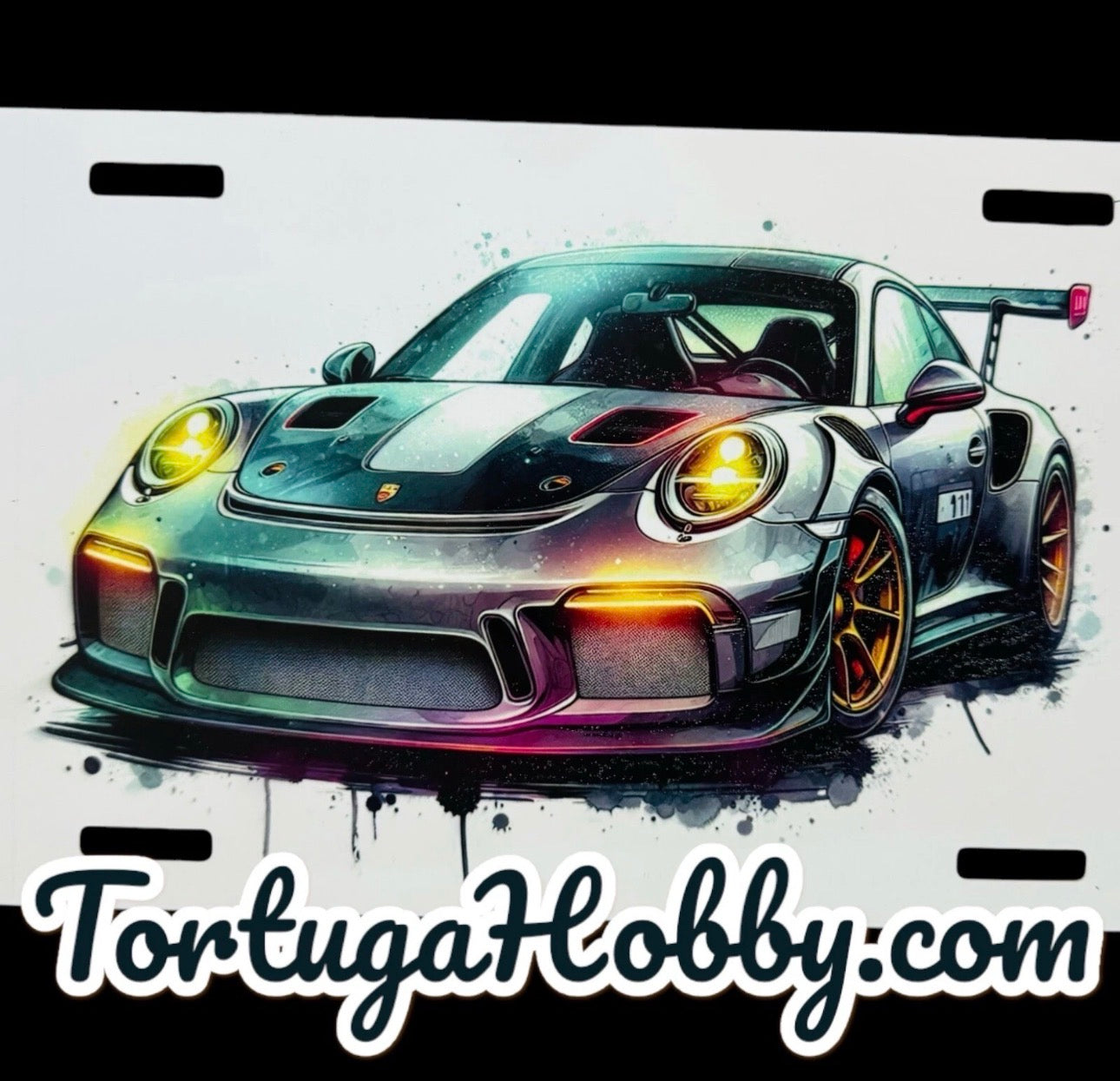 Porsche 911 Exclusive Art - Front License / Vanity Plate