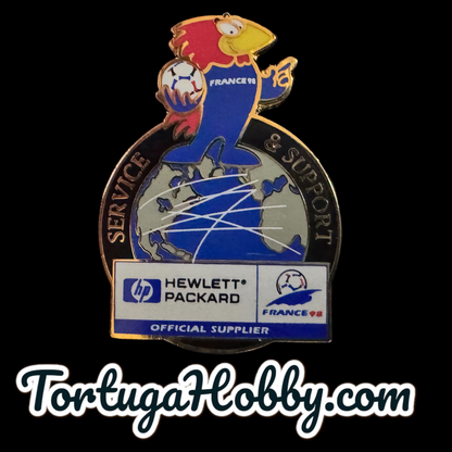 1998 FIFA World Cup - France - Hewlett Packard Sponsor Pin Set W Footix