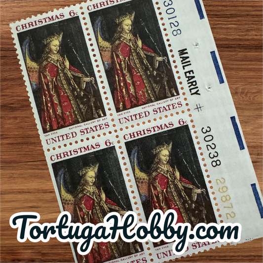 1966 - "The Annunciation" by Jan van Eyck - 6 Cent Stamp