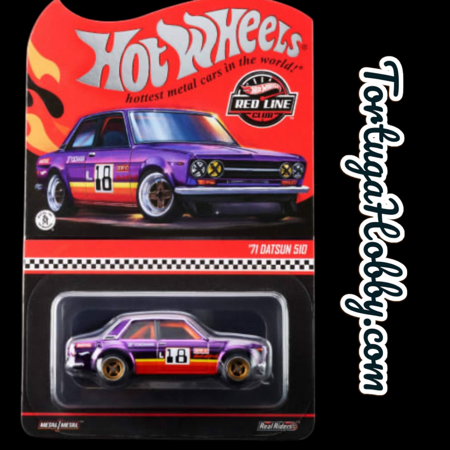 2026 - Hot Wheels Redline  '71 Datsun 510 Purple Spectraflame RealRiders