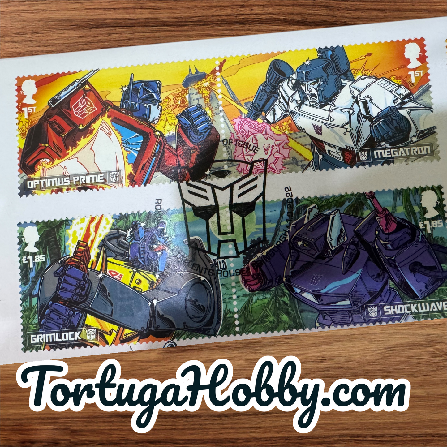 2022 Royal Mail First Day Cover featuring the 2022 Transformers Stamp Collection