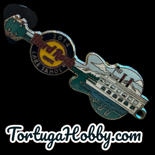 2014 Hard Rock Cafe - Lake Tahoe - Guitar Shaped Collectible Souvenir Pin
