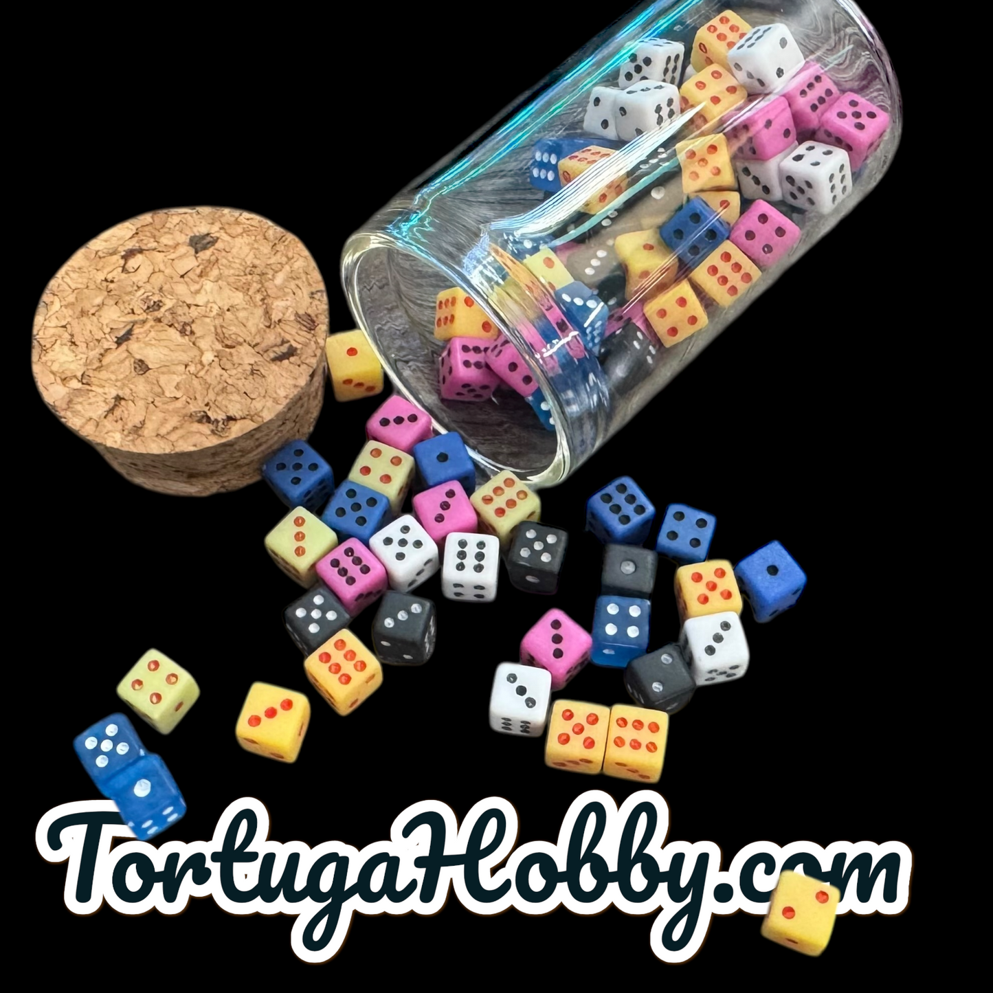 50pc Micro D6 Unique Game Counters - Be Unique At Your Next Game Night