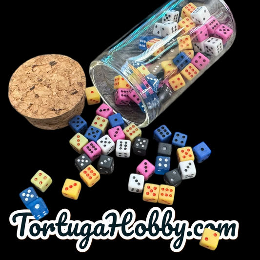 50pc Micro D6 Unique Game Counters - Be Unique At Your Next Game Night