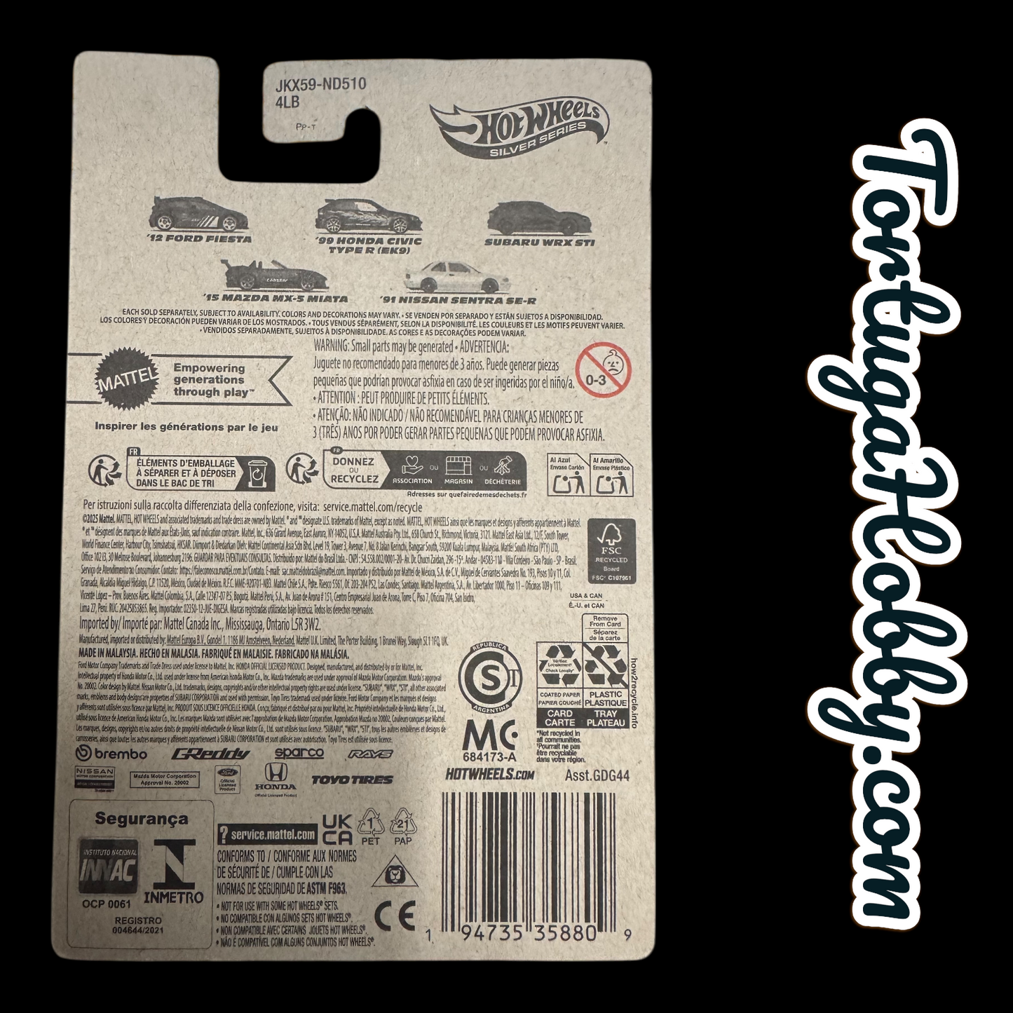 2025 - Hot Wheels - Compact Kings - Silver Series - Subaru WRX STI 3/5