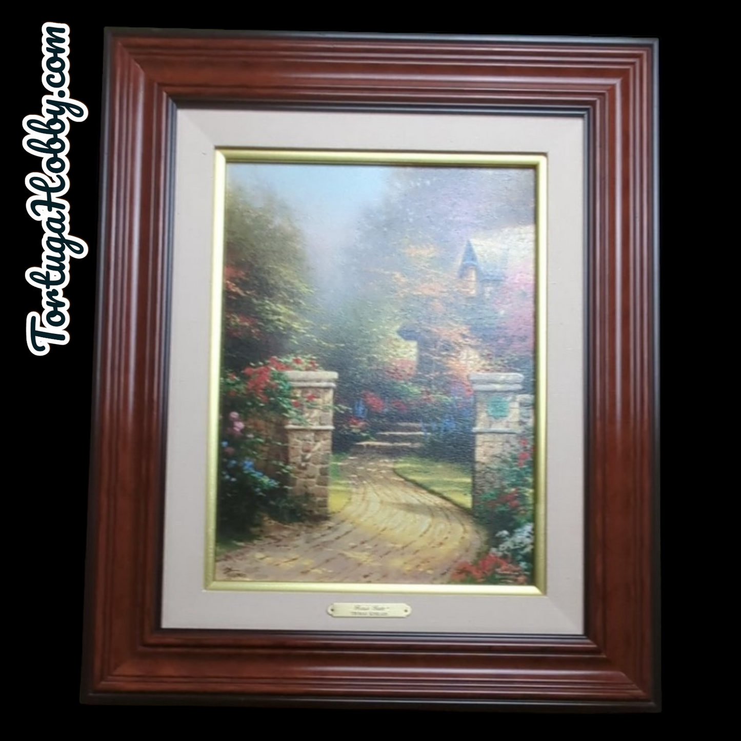 The Rose Gate - Thomas Kinkade Limited Edition Offset Lithograph on Canvas
