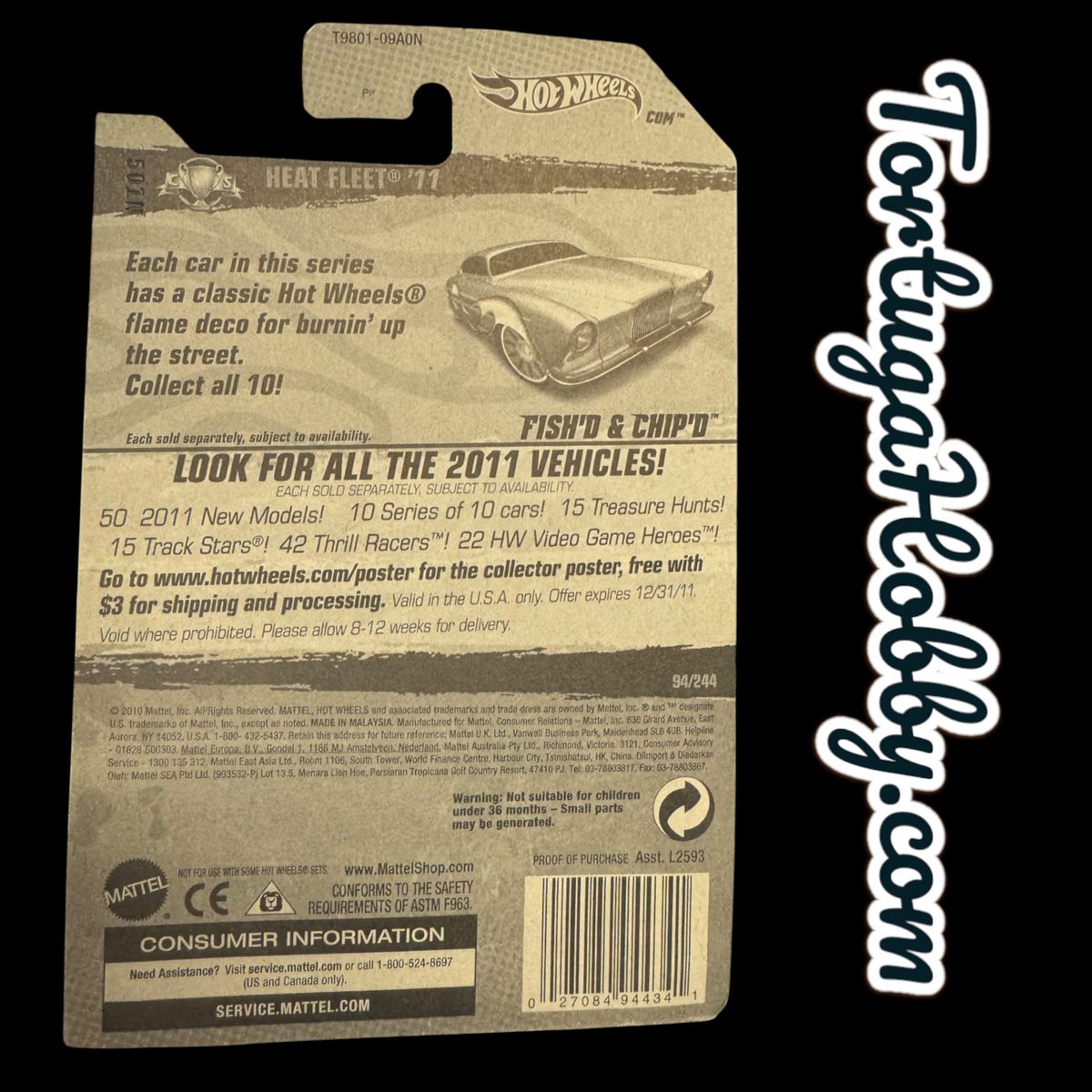 2011 - Hot Wheels - Mainline - Heet Fleet 11’ - Fish’d & Chip’d