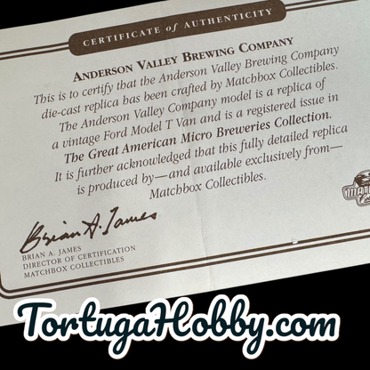 1996 - Matchbox Collectible Micro Brewery Cars-Anderson Valley & Ozark Brewing