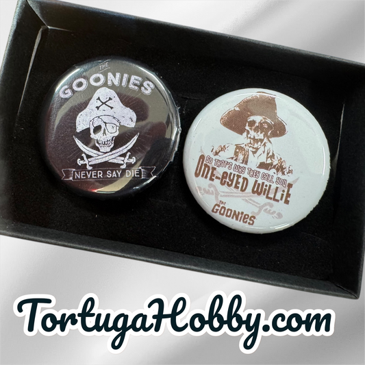 The Goonies One Eyed Willy 1.25” Button Set