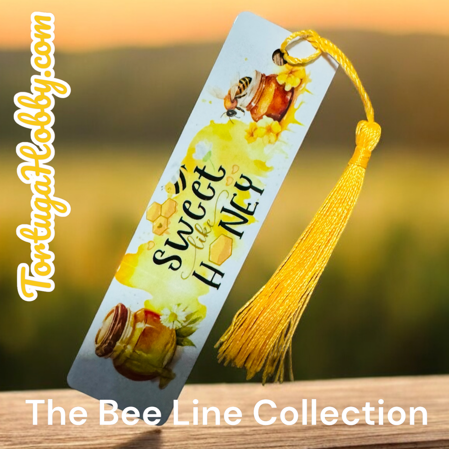 Bookmark - Sweet Like Honey - Aluminum Artisan Bookmark - Part of the Bee Line Collection