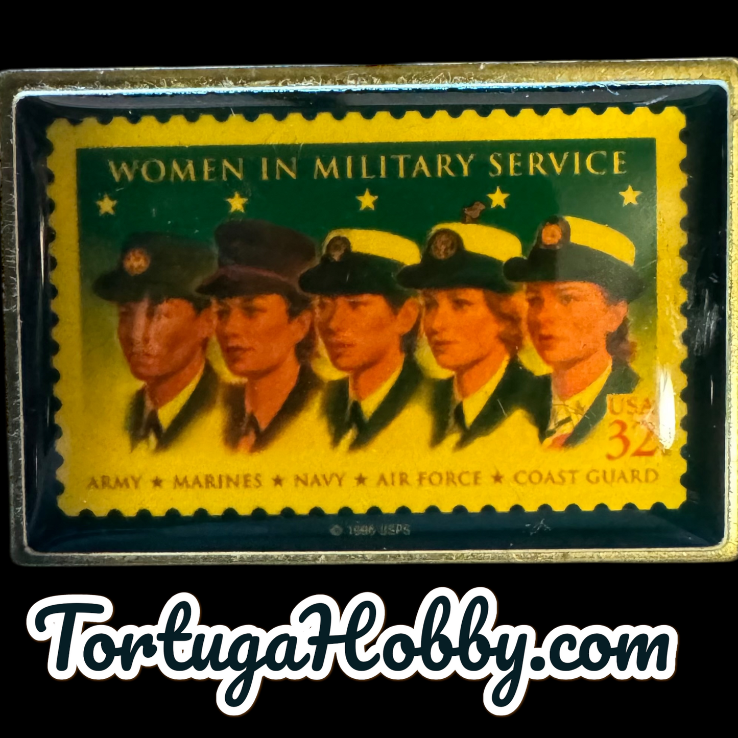1987 - Strong Woman In The World*  U.S. Postage Stamp Pin 2 Pin Set