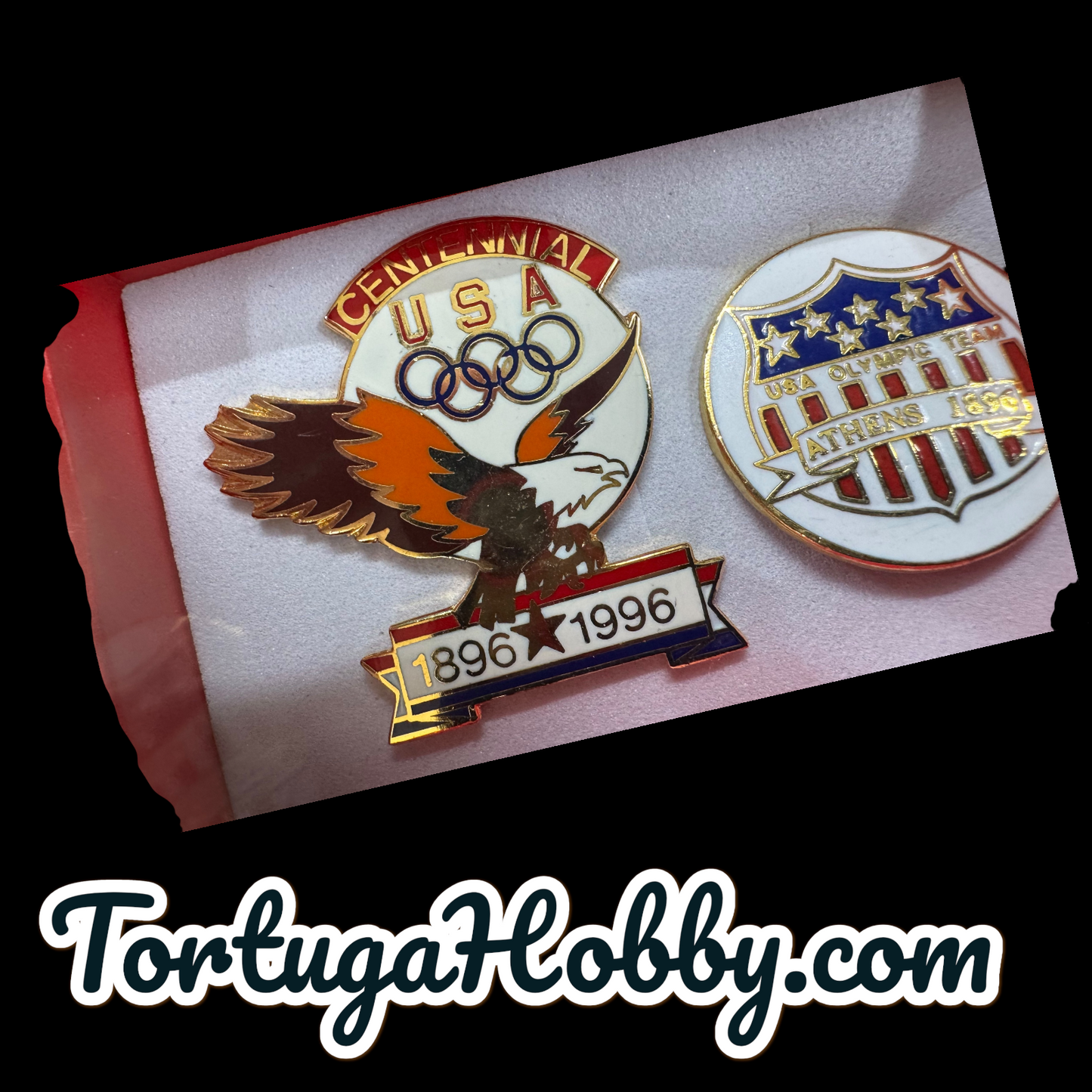 1996 Atlanta Olympics Pin Set  - 4th of July Athens Commemorative Set