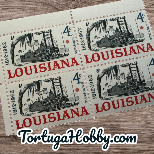 1962 - 150th Anniversary Of Louisiana Statehood - Scott #1197 - 4 Cent Stamp X4