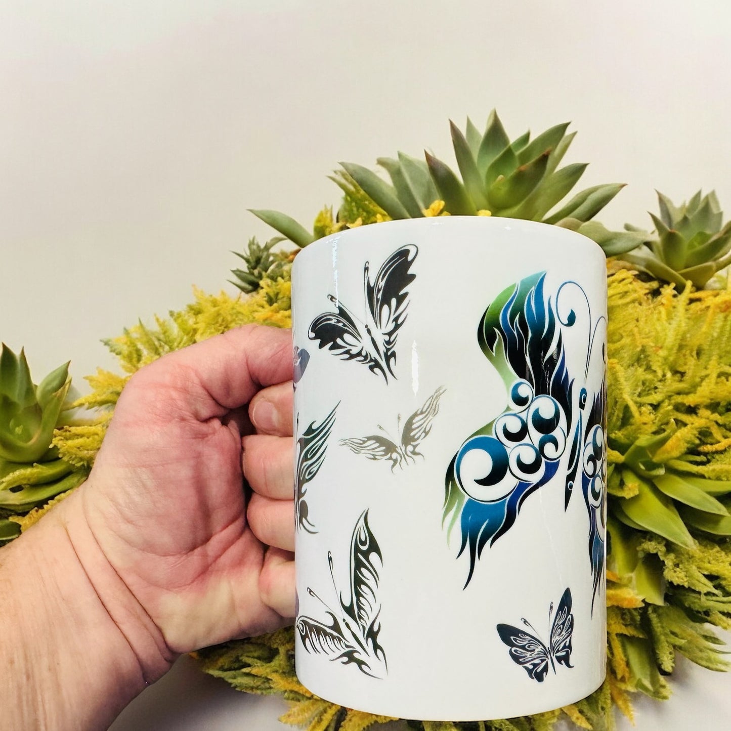 Coffee Mug - Tribal Butterflies