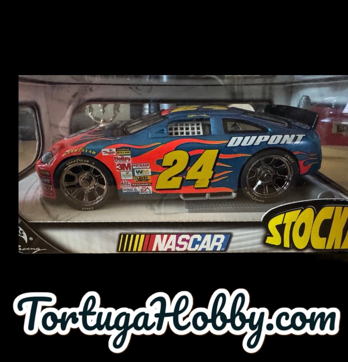 2003 Hot Wheels Jeff Gordon Stockerz 1:24 Scale NASCAR Dupont Flames