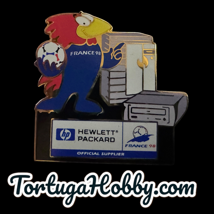 1998 FIFA World Cup - France - Hewlett Packard Sponsor Pin Set W Footix