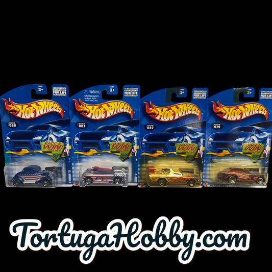 2001 - Hot Wheels - 4 Car Set - Star Spangled Set