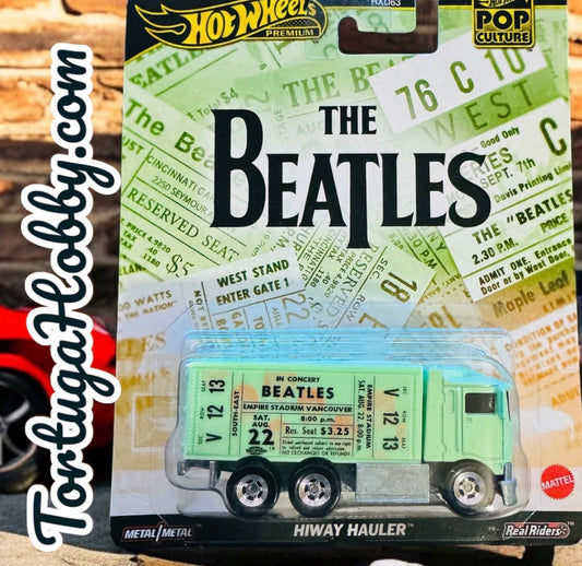 The Beatles Model Truck Hi-Way Hauler Green 1:64 2 13/16in Hot Wheels HVJ45