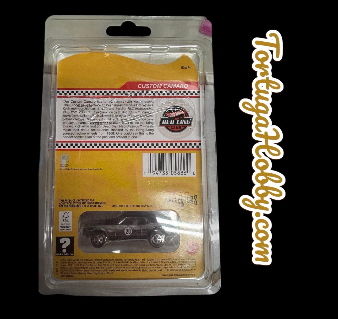 2022 - Hot Wheels - Redline RLC - 1967 Chevy Camaro - 20th Anniversary