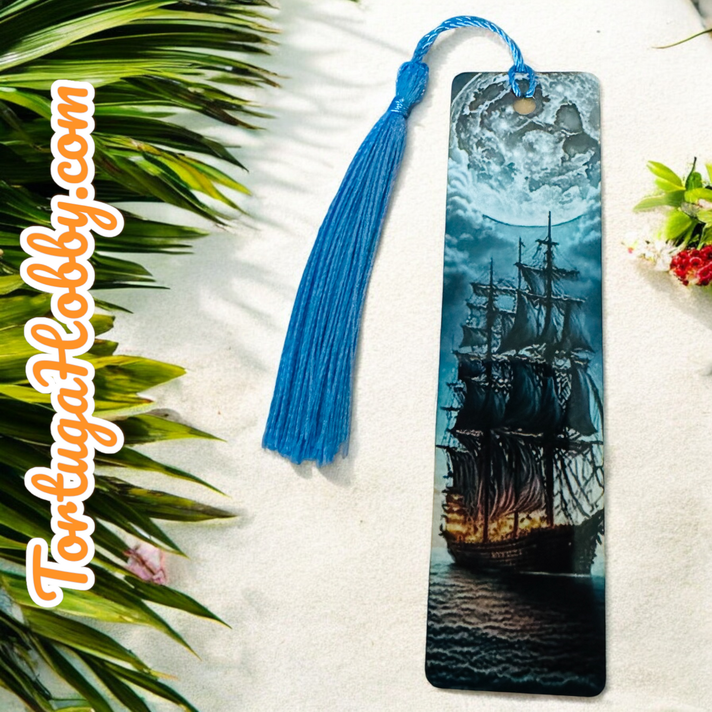 Bookmark - Pirate Ship - Aluminum Artisan Bookmark