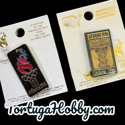 1996 Atlanta Olympics Athens 1896 / 1996 Olympics Torch Celebrating Atlanta Pin